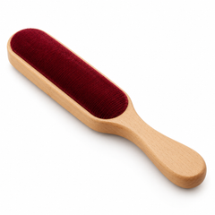Burgundy Velvet Garment Brush