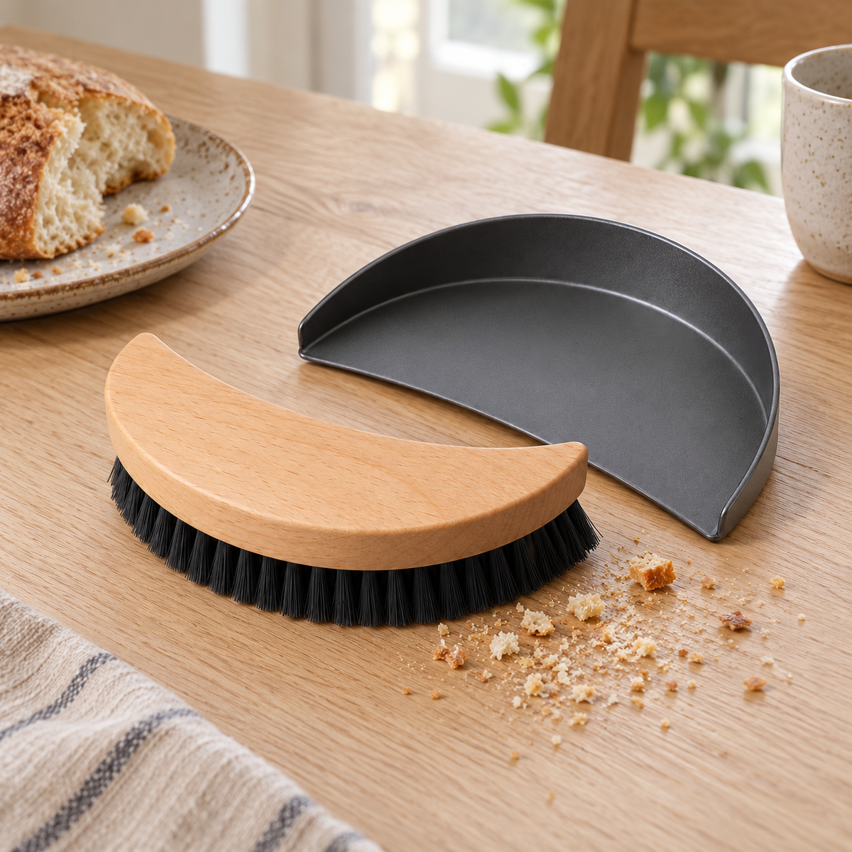 Crescent Table Brush and Pan