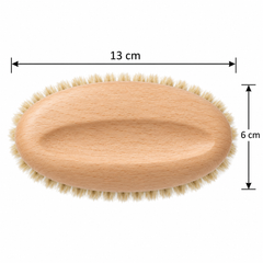 Beech Oval Clothes Brush