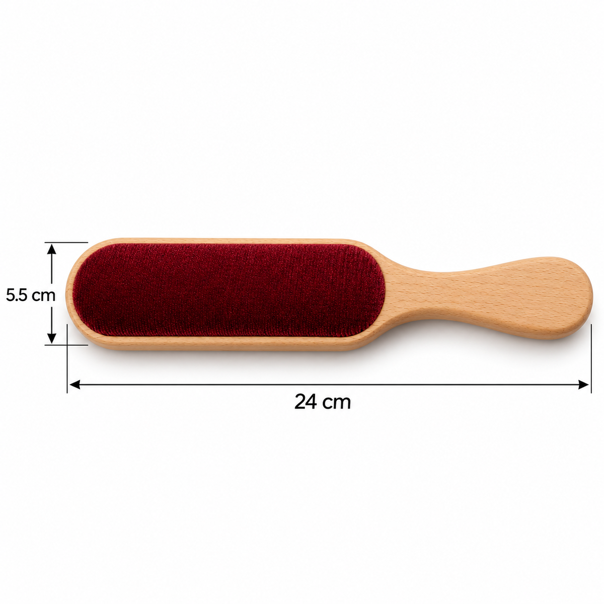 Burgundy Velvet Garment Brush